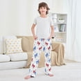 thumbnail image 6 of Kids' Pajama Pants Soft Relaxed Fit Sleep Pants Lounge Pants with Pockets Hand-drawn Bows Small, 6 of 9