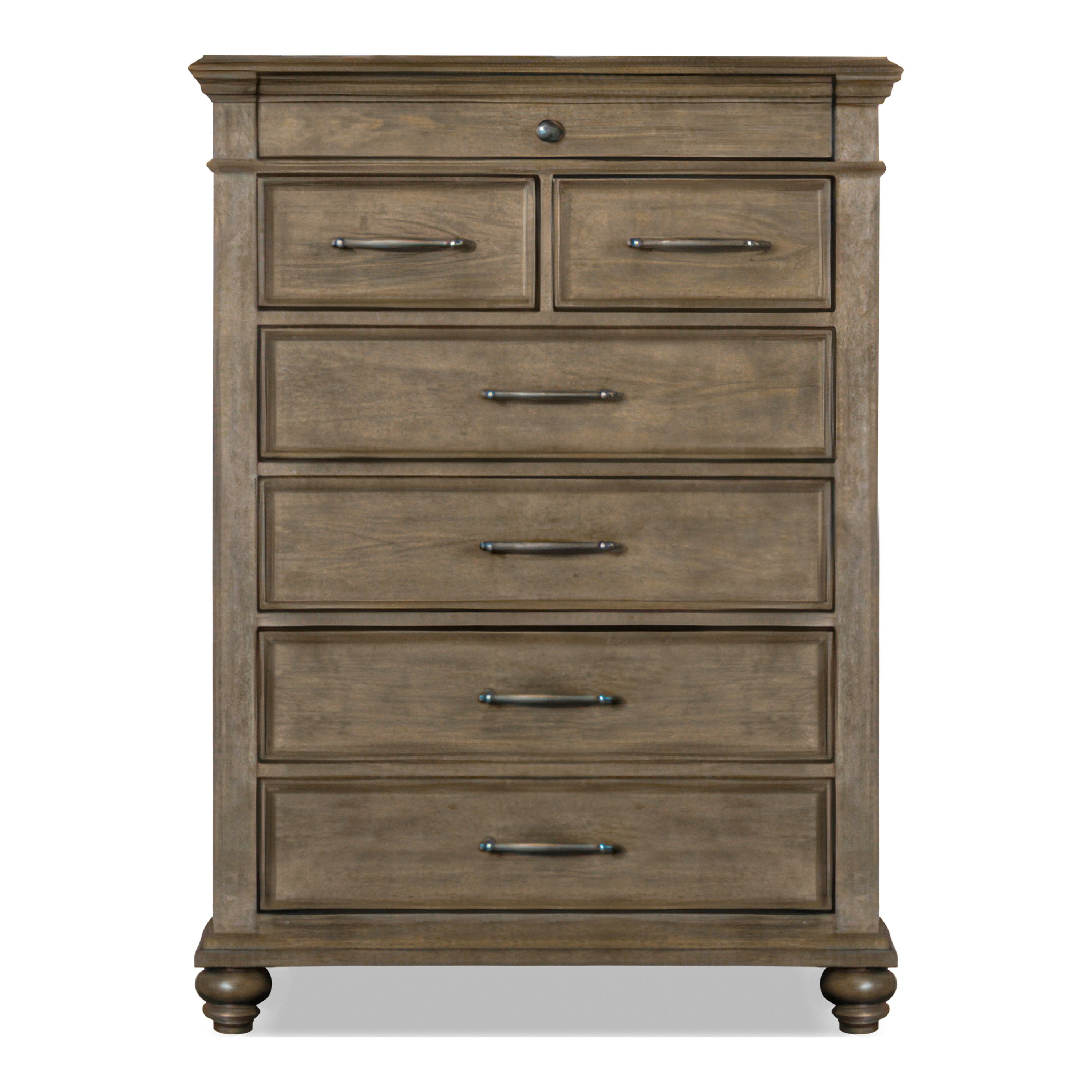 Furniture of America Ulyne Traditional 7-Drawer Vertical Dresser, Aged Oak