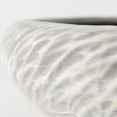 thumbnail image 4 of HomeRoots 392175 Rippled Ceramic Bowl, Off-White & Light Gray, 4 of 5