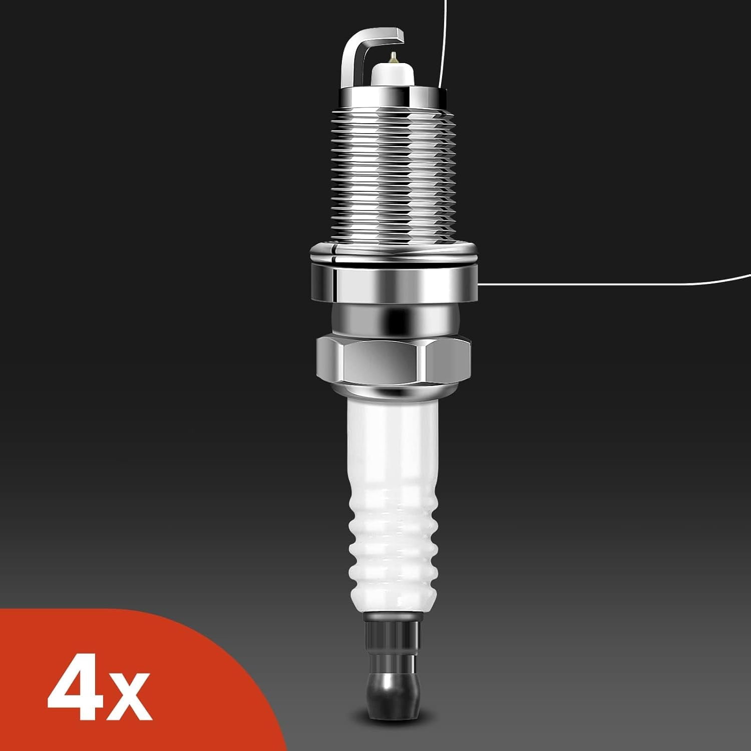 A-Premium Set of 4 Ignition Coil Pack and Iridium Spark Plugs Compatible with Acura TSX 2004 2005 2006 2007 2008 2.4L Replace# NGK6994, C1450