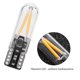 thumbnail image 3 of Pair of 8-28V W5W T10 Glass COB Filament LED Car Reading DRL Turn Signal LED Bulb Yellow Light, 3 of 4