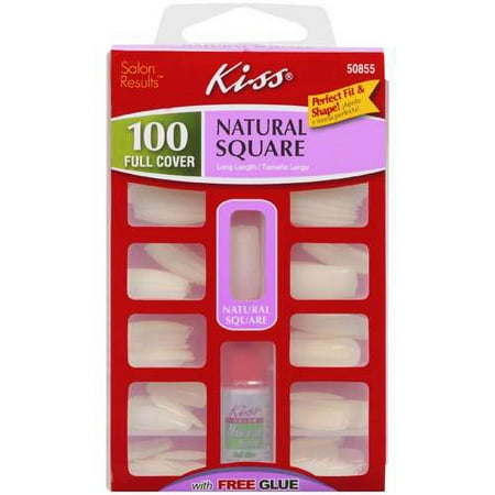Kiss: Natural Square Salon Results, 1 ct