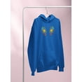 thumbnail image 3 of Flower Embroidery Hand Drawn Hoodie Women -Image by Shutterstock, Female 5X-Large, 3 of 4