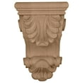 thumbnail image 2 of Ekena Millwork 6"W x 3 1/4"D x 8 1/4"H Thin Acanthus Leaf Corbel, Cherry, 2 of 4