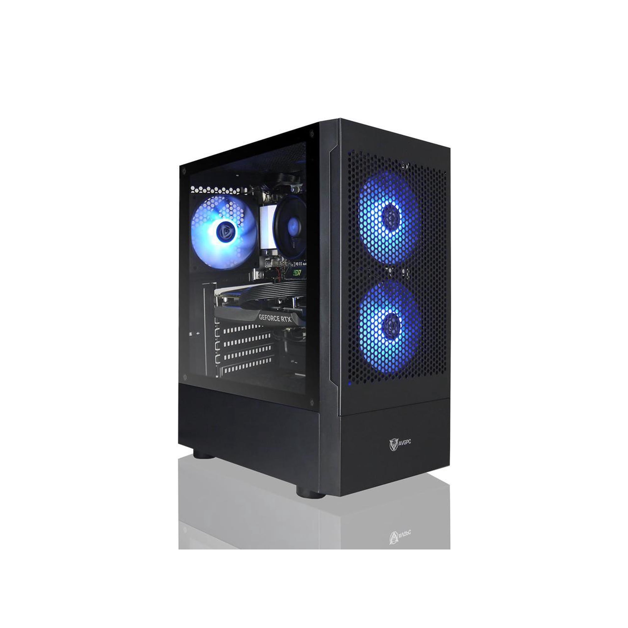 AVGPC Max Gaming PC - Intel I5 11400F, Nvidia GeForce RTX 5060, 16GB RAM, 1TB M.2 NVMe SSD, Windows 11 Home Black