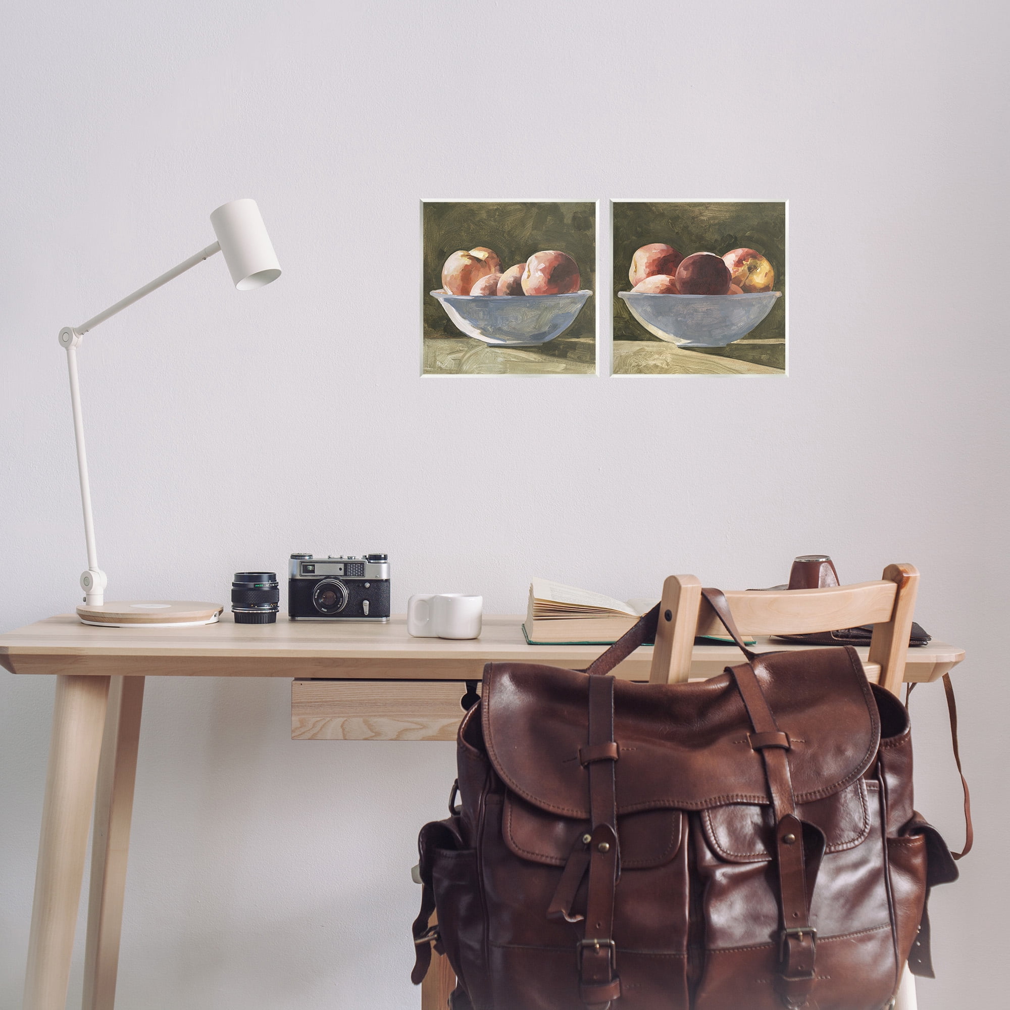 Stupell Industries Bowls of Apples Food & Beverage Painting Unframed Art Print Wall Art, 12 x 12, Set of 2