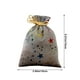 thumbnail image 3 of Bolsa de regalo de terciopelo con cordón y estampado de pentagrama | Bolsas para dulces y golosinas navideñas | Bolsita decorativa pequeña para dulces, regalos y recuerdos de fiesta, 3 of 6
