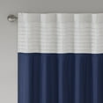 thumbnail image 3 of Madison Park Stripes Pintuck Curtain Panel, 50" x 84", Navy Blue, 3 of 5