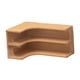 thumbnail image 5 of Estante esquinero de 2 niveles, organizador elegante, ahorra espacio, soporte de exhibición multiusos color madera, 5 of 9
