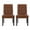 Matte Black/Cognac, variant on Noble House Cullon Faux Leather Tufted Rolltop Dining Chairs, Set of 2, Midnight Black and Matte Black