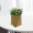 thumbnail image 4 of Raindrops Washable Paper Tote Kraft Paper Bag Light Brown Simple Storage 1Pack, 4 of 6