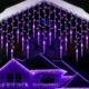 thumbnail image 2 of Guirnalda navideña 2024, cortina de luces LED, cadena de carámbanos, CA 220 V/110 V, lámpara decorativa para jardín, calle, exterior, luz navideña., 2 of 5