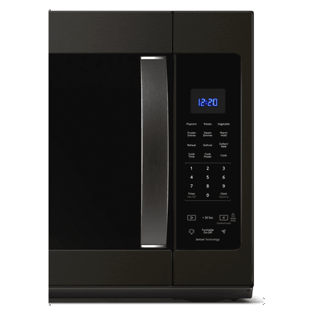 Whirlpool - 1.9 Cu. Ft. Over-the-Range Microwave with Sensor Cooking - Black Stainless Steel