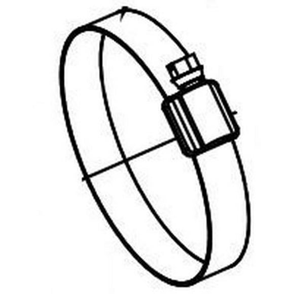 Meyer Hose Clamp 15145 Fits 2-9/16 Inch to 3-1/2 Inch Hose; Worm Gear Style; Single