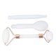 thumbnail image 2 of Face Relaxation Jadestone Roller Gua Sha Tools Double Head Manual Massage Facial Relaxation Massage Tool Set White, 2 of 4