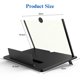 thumbnail image 5 of Lupa de pantalla de 16 pulgadas, proyector de lupa 3D HD para películas, vídeos y juegos, soporte plegable para teléfono con amplificador de pantalla, compatible con todos los smartphones, 5 of 5