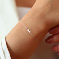 Bow Bracelet for Women Girls 925 Sterling Silver 14K Gold Plated