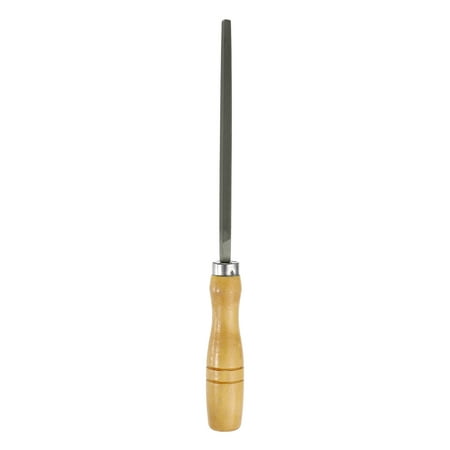 Uxcell 6" Square Fine Cut File Fine Metal File with Wood Handle, Grey/Yellow