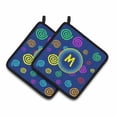 thumbnail image 6 of Caroline's Treasures CJ1011-PTHD-Parent Letter Monogram - Blue Swirls Pair of Pot Holders, , multicolor, 6 of 7