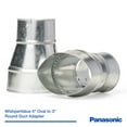 thumbnail image 2 of Panasonic Fv-Vs43r 24 Gauge Fire Code Rated Duct Adaptor For Panasonic Whisper Value And, 2 of 3