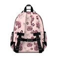 thumbnail image 3 of Pink and Black Leopard Print Cute School Backpack Bag for School with Padded Back and Adjustable Shoulder Straps 15.25"x11.5"x5.25", 3 of 5