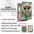 thumbnail image 3 of TPLHOUSE Fashionable Modern Dog Coloring Book for Adults, Spiral Bound, Soft Cover, 3 of 6