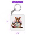 thumbnail image 5 of Happy Mother's Day Best Abyssinian Mom Ever Acrylic Keychain Cat Lover Kitten Owner Gifts Collar Charm Tag Keyring - 03002, 5 of 5
