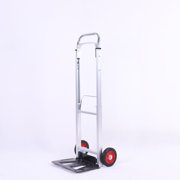 Small Heavy-Duty Moving Dolly for Furniture with Foldable Design & Adjustable Handle 9020-Style, Compact Storage | Metal Frame & Rubber Wheels Black