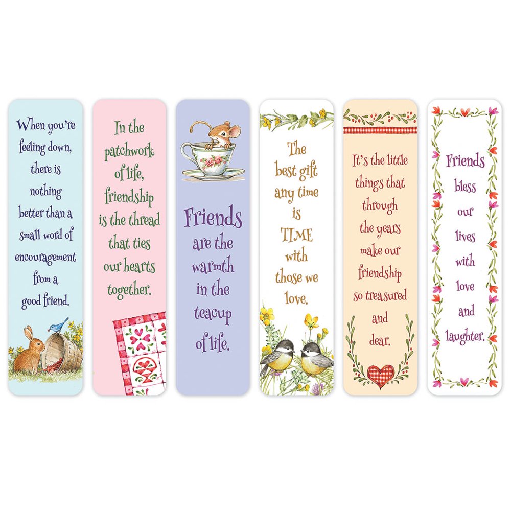 Friendship Bookmarks, Set of 12