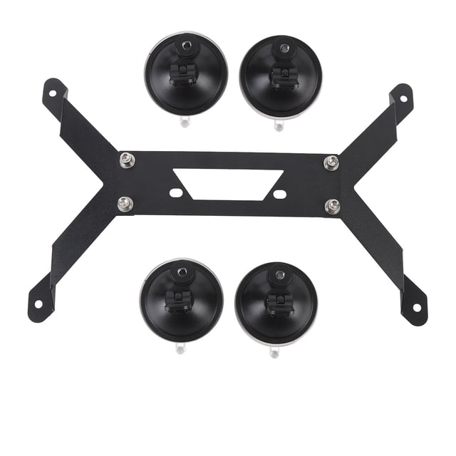 Rectangular Satellite Car Mount Base, Seamless Fit Stable Strong Adsorption Space Saving Rectangular Satellite Car Roof Mount Accurate Adjustable for RV