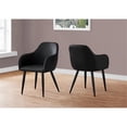thumbnail image 3 of Monarch Specialties Dining Chair, Set Of 2, Side, Upholstered, Kitchen, Black PU, 33" H, Indoor, 3 of 6