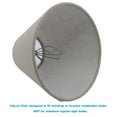 thumbnail image 4 of MERIVILLE Set of 8 Natural Linen Chandelier Lamp Shades, Designed for Candelabra Bulbs with Easy Clip-On Fitter, 3" X 6" X 5", 4 of 5
