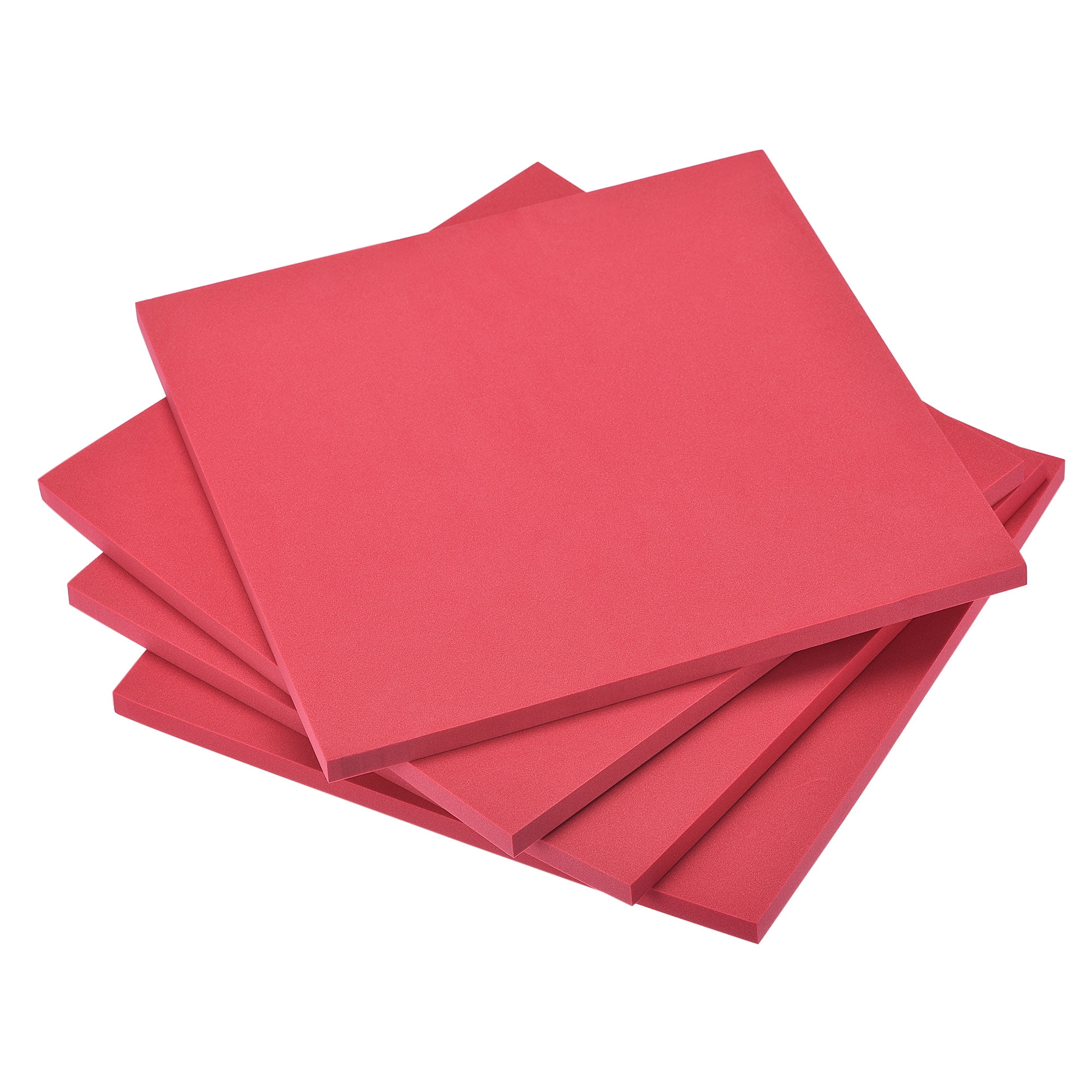 EVA Foam Sheets Red 9.8 Inch x 9.8 Inch 5mm Thick Crafts Foam Sheets Pack  of 6