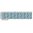 thumbnail image 3 of Ambesonne Nautical Fabric by the Yard Upholstery, Funny Colorful Fish Art, 1 Yard, Marigold and Royal Blue, 3 of 5