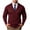 Wine, variant on Cardigan Sweater Mens Stylish V Neck Button Knit Stretchy Fall Jackets for Men Casual Solid Color Long Sleeve Tops for Daily Commute L