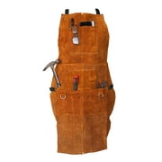 Suede Leather Heavy-Duty All-Purpose Workshop Multi Pocket Apron 231TS01BR