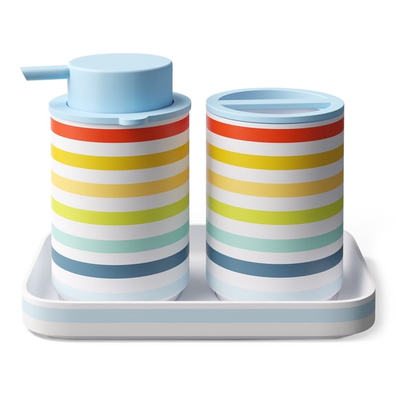 Mainstays Kids 3-Piece Bath Set STRIPE
