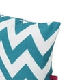 thumbnail image 2 of Noble House Ernest Zig Zag Striped Rectangular Throw Pillow in Teal (Set of 2), 2 of 15