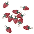 thumbnail image 1 of 10 piezas de encantadores colgantes con forma , selección de cereza / sandía / fresa, aleación colgante ajuste europeo, ,3 BLESIY Colgante de fresa DIY Craft, 1 of 8