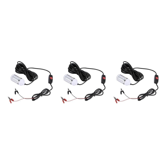 Wosthever IP68 Waterproof 12V Led Underwater Fishing Squid Attract Lamps Light Prawns Type1 NO1