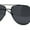 All Black, variant on Mens Polarized Classic Air Force Pilot Officer Metal Sunglasses Gold Black