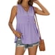 thumbnail image 1 of Camiseta sin mangas con cuello en V y botones para mujer, blusa informal con cuello en V y botones para mujer, linda blusa de verano sin mangas, la mejor en su clase, 1 of 8