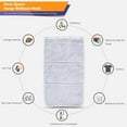 thumbnail image 5 of Mesh Shower Caddy Curtains Organizer - Hanging Bathroom Shower Curtain Rod, Shampoo Shower Organizer with 6 Pockets  Small Bathroom Tub 4 Rings,Quick Dry, Space Saving,White, Topboutique, 5 of 7