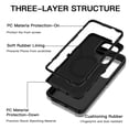 thumbnail image 2 of I-HONVA For Samsung Galaxy S26 Ultra Case,Magnetic 3-Layer Military Grade Drop Protection Anti-Slip Rugged Shockproof Dustproof Protection Phone Case,Black, 2 of 7