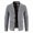 Gray, variant on RYRJJ Mens Cardigan Sweater Long Sleeve Casual V Neck Button Down Cardigans Soft Brushed Flannel Lining Knitted Sweater Coat(Navy,3XL)