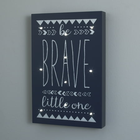 Little Love By Nojo Navy And White Aztec Be Brave Lighted Wall