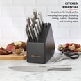 thumbnail image 2 of KitchenAid Gourmet 15-Piece Forged Knife Block Set with Sharpener, High-Carbon Steel, Black Slim Block, 2 of 19