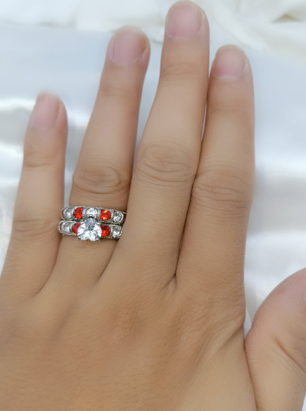 Red Beryl and Diamond Accented Ring – Park City Jewelers