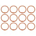 thumbnail image 1 of Unique Bargains 30mm Loose Leaf Binder Rings, 12 Pack 2.2mm Metal Flash Card Book Binding Rings for Key Chain Card, Orange, 1 of 7