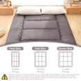 thumbnail image 2 of Lovote 4" Thick Floor Mattress - Japanese Futon Tatami Pad, Roll-Up Sleeping Mat for Guest/Bedroom, 2 of 7